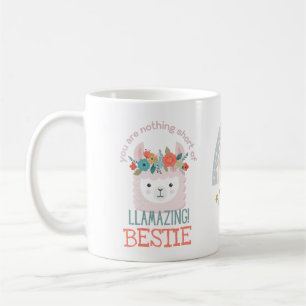 Mug BESTIE BFF AMI Extraordinaire Cute Lllama