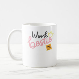 Mug Bestie de travail - Pink Classic
