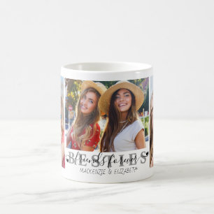 Mug BESTIES Amis Forever Script 3 Photo Personnaliser