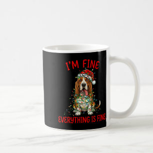 Mug Bet Hound Dog Noël Je vais bien Tout va bien