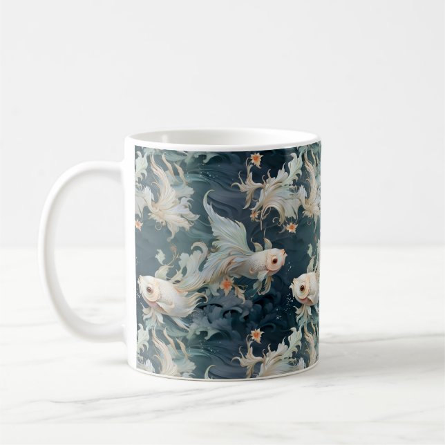 Mug Bêta poisson bleu blanc (Gauche)