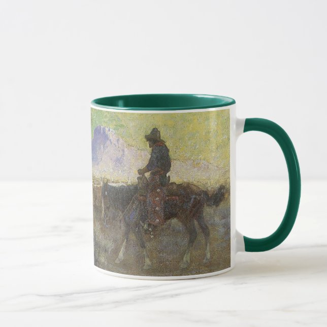 Mug Bétail d'élevage de cowboys sur la chaîne par Lon  (Droite)