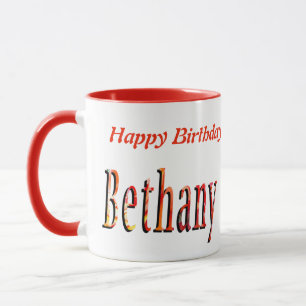 Mug Bethany Girls Nom Logo