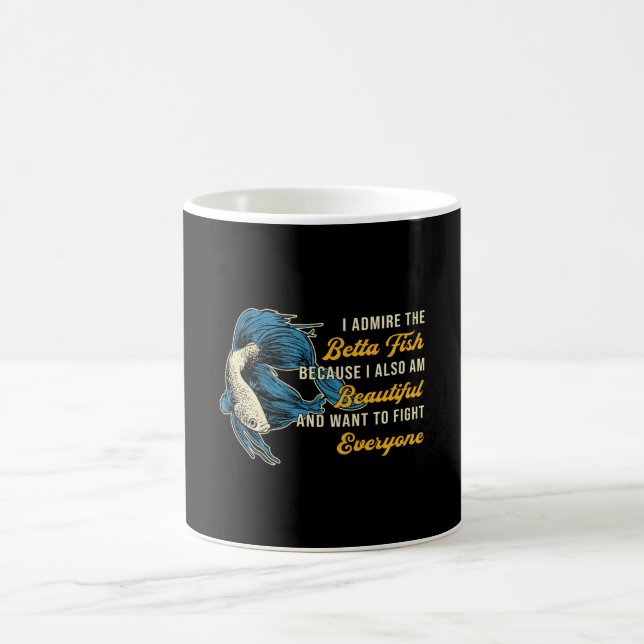 Mug Betta Fish Parce Que L'Amoureux De L'Aquarium Comb (Centre)