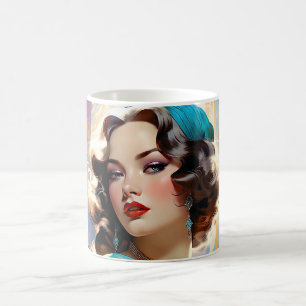 Mug Betty A Jolie Femme Art Déco