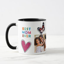 Beurre de coeur mignon Meilleure maman Jamais Phot