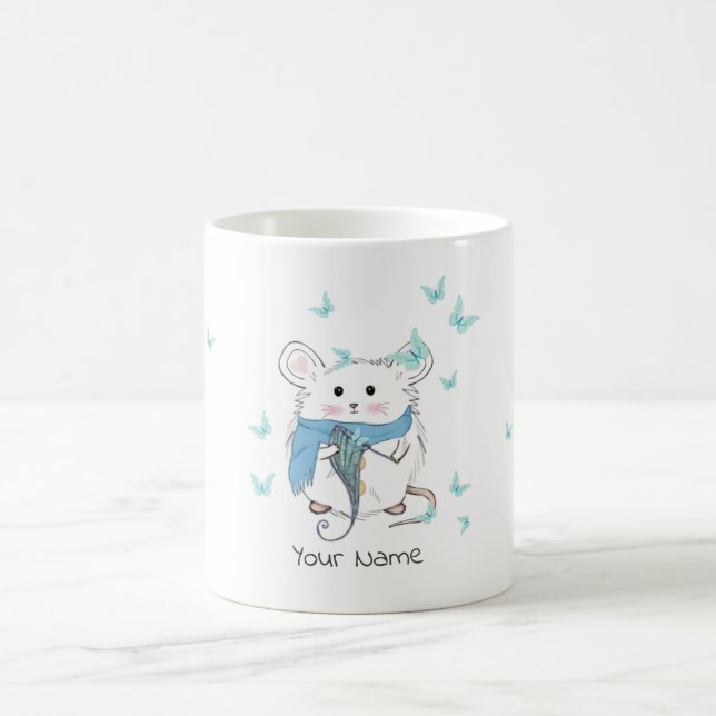 Mug Beurre Petit Hamster Cute Personnalisé (Centre)
