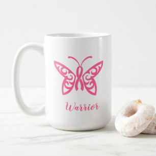 Mug Beurre rose Bouton Beurre Cancer du sein Guerrier