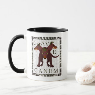 Mug Beware of Dog "Cave Canem" Greco-Roman Image