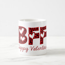 Mug BFF Happy Valentine Cute Cupid Typographie