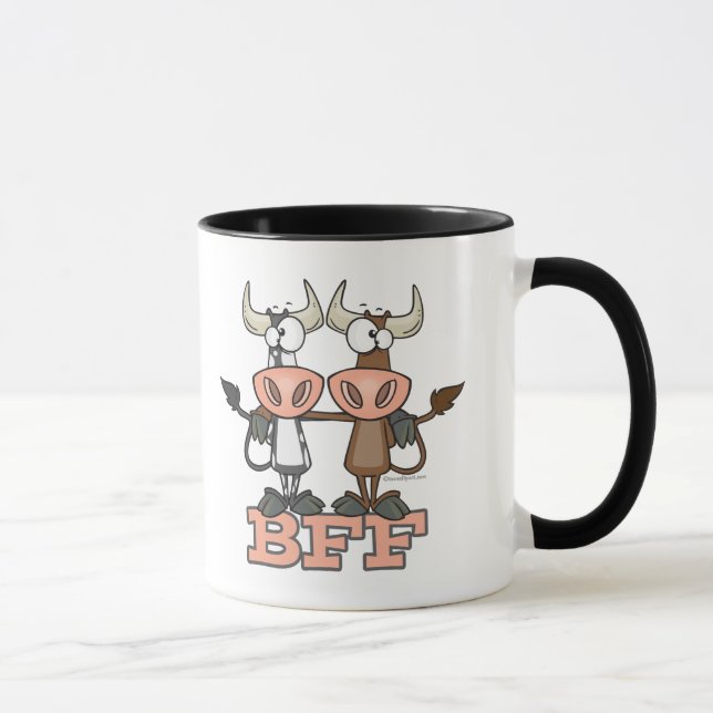 Mug BFF vache meilleurs amis pour toujours amis amis (Droite)
