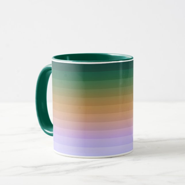 Mug Bi vert pâle pâle vert pâle gris foncé (Devant gauche)