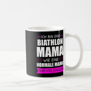 Mug Biathlon Mama Plage de tir de ski Biathlète Cadeau
