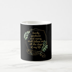 Mug Bible chrétien Citation Verse Psaume 23 6