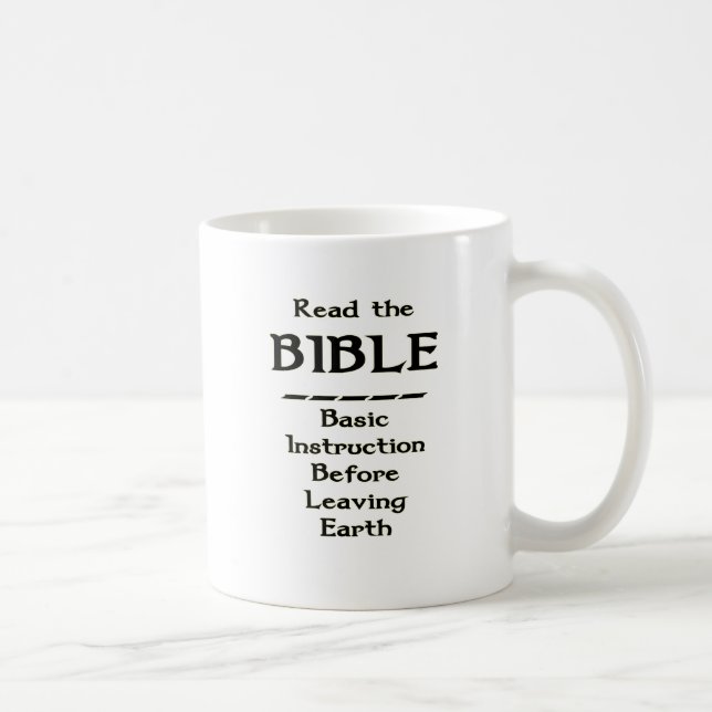 Mug Bible - instruction de base avant de laisser la (Droite)