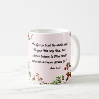 Mug Bible Verset Noël Canneberge Ornament