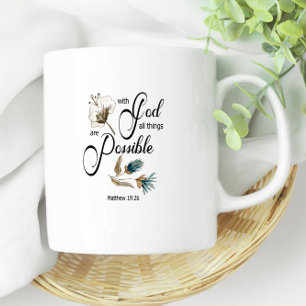 Mug Bible verset Toutes les choses sont possibles avec