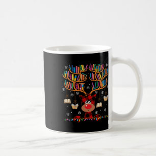 Mug Bibliothèque de Noël Reindeer Correspondant Livre 