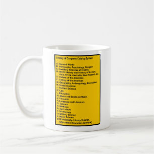 Mug Bibliothèque du Congrès Catalogue Système : Attent