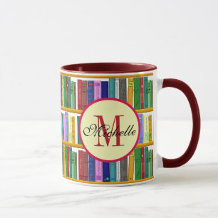 Mug Bibliothèque pour le génie. Livres pour étudiants 