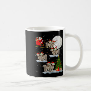Mug Bichon Frise Chien Père Noël Traîneau Volant Drôle