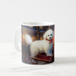 Mug Bichon frisé période de fêtes de Noël
