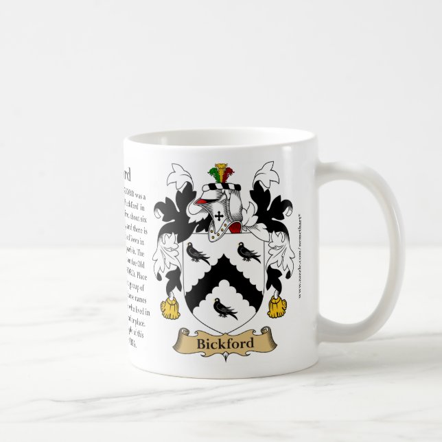 Mug Bickford, l'origine, la signification et la crête (Droite)