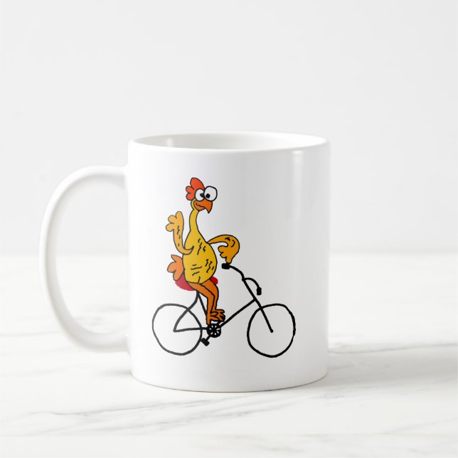 Mug Bicyclette en caoutchouc drôle d'équitation de (Gauche)