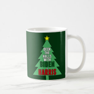 Mug Biden Harris Christmas Tree Deck the Halls