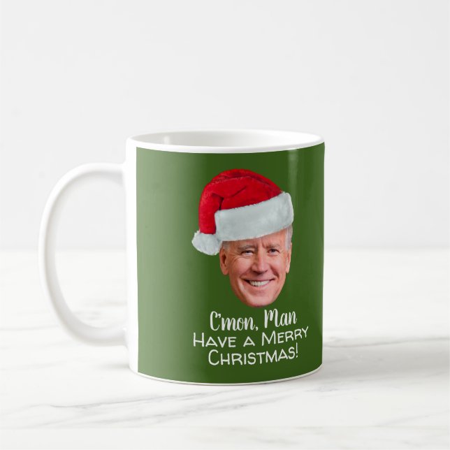 Mug Biden Harris - Joe Santa Hat - C'mon Man (Gauche)