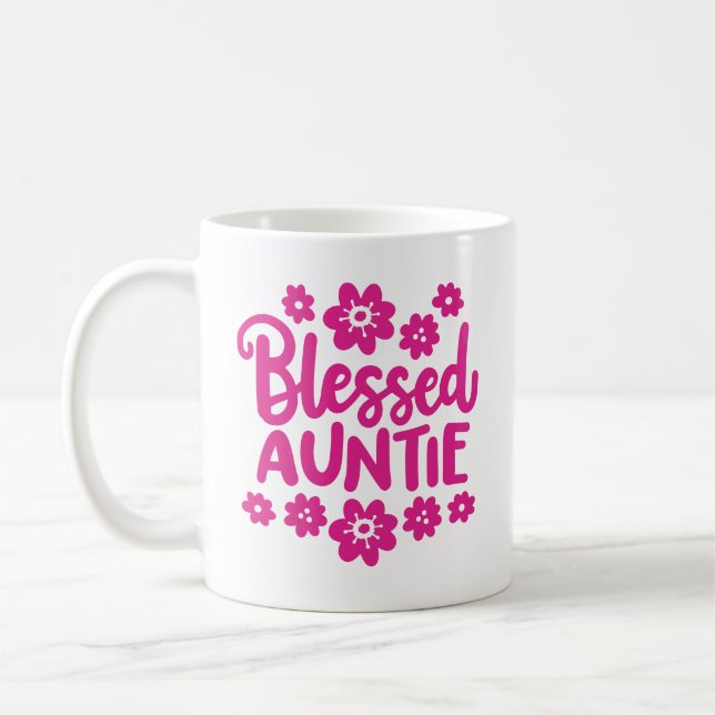 Mug "Bienheureuse Tante" (Gauche)