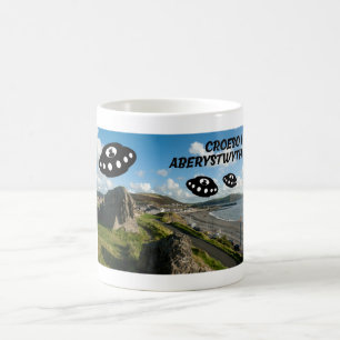 Mug Bienvenue à Abersytwyth avec quelques vi extraterr