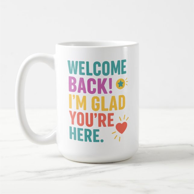 Mug Bienvenue À L'École, Cadeau Appréciation De L'Ense (Gauche)