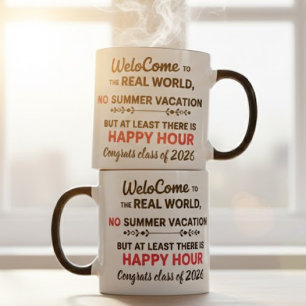 Mug Bienvenue à l'heureuse remise de diplôme dans le m