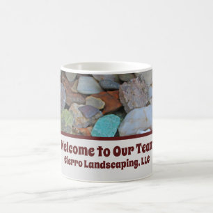 Mug Bienvenue à notre équipe Rock Gem Photo Nouveau em