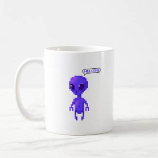 Mug Bienvenue au Pixel Alien Joueur