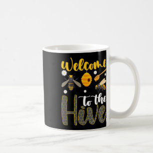 Mug Bienvenue chez l'enseignant abeille de la ruche Re