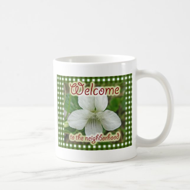 Mug Bienvenue dans la Violette blanche du quartier (Droite)