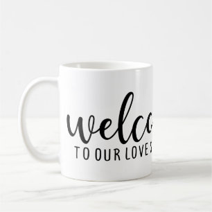 Mug bienvenue dans notre histoire d'amour