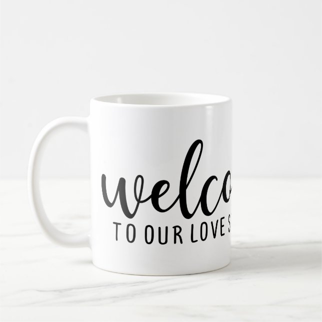 Mug bienvenue dans notre histoire d'amour (Gauche)