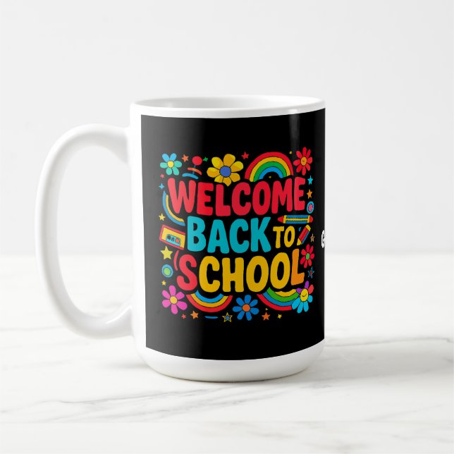 Mug Bienvenue Retour à l'école Appréciation des enfant (Gauche)