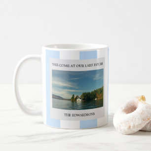 Mug Bienvenue sur votre photo du nom de famille de la 