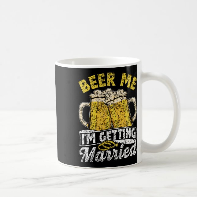 Mug Bière moi je me marie mariée mariée mariée Groom B (Droite)