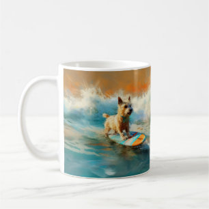 Mug Biewer Terrier Plage Surf Peinture