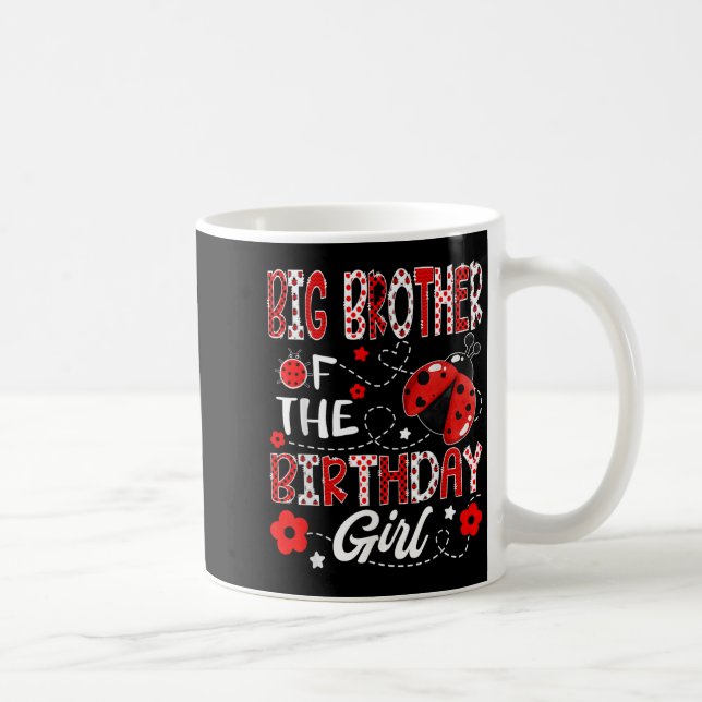 Mug Big Brother De La Fille D'Anniversaire Ladybug Big (Droite)