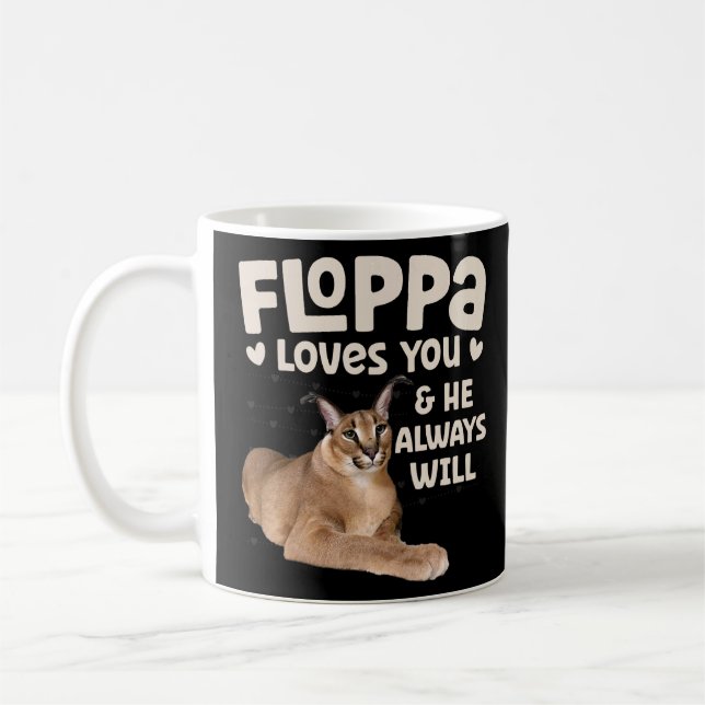 Mug Big Floppa Caracal Chat Mème Floppa Vous Aime He A (Gauche)