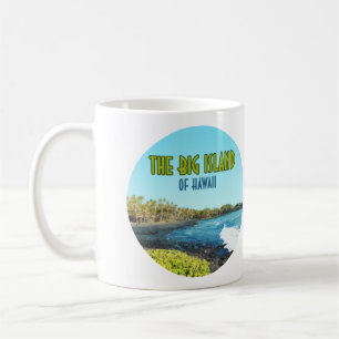 Mug Big Island Hawaii Punalu’u Beach Vintage