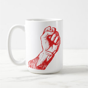 Mug Big Red lève le poing avec défi