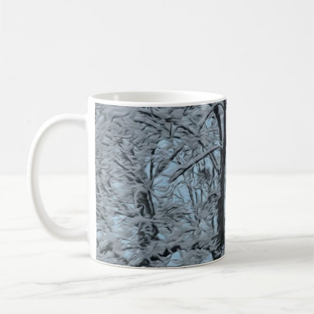 Mug Big Tree in Snow and Blue Sky (Gauche)