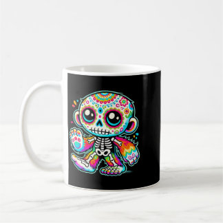 Mug Bigfoot Crâne De Sucre Mignon Día De Los Muertos